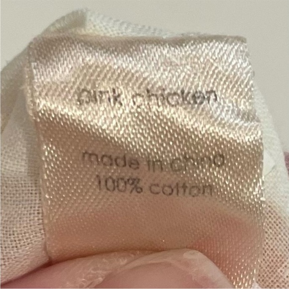 Pink Chicken Elsie Dress Girls 6-12M Multi Milkshakes Cotton Gauze Ruffle Summer - Picture 5 of 5